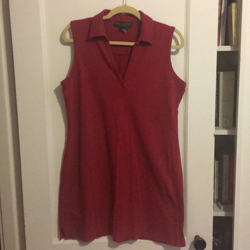Banana Republic polo style short red dress